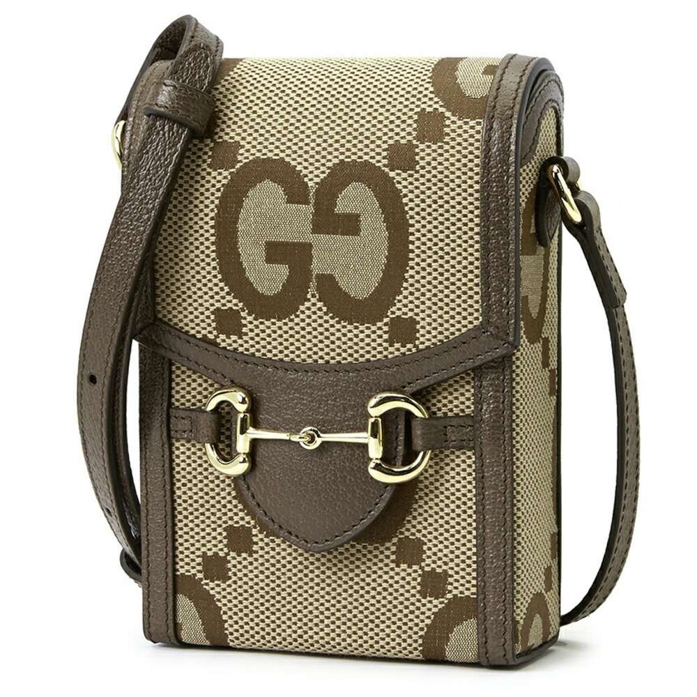 Gucci 1955 bag Horsebit crossbody Jumbo beige brown GG